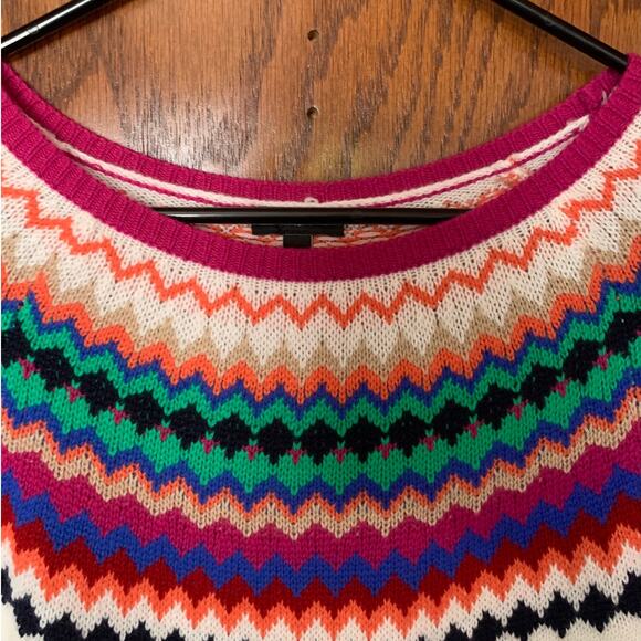 Talbots Geometric Crewneck Sweater - Picture 3 of 8